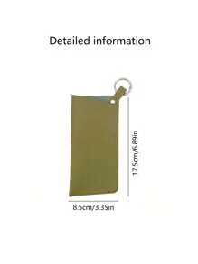 1 Stück Mode Federkugel-Aufhängehaken Brillenhalter, minimalistischer einfarbiger tragbarer Brillen-Etui für Sonnen- und Korrekturbrillen