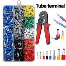 AWG 22-10 电线端子套件，绝缘环连接器组合套件，适用于工业用途，8 种 AWG 22-7 连接器，针式端子组合，铜压接绝缘线端端子