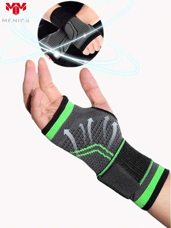 1pc Compression Wrist Support Wrap - Ideal For Fitness, Sports, Weightlifting - Durable Wrist Compression Strap & Palm Brace Bandage To Ensure Hand Stability And Provide Comfort During Exercises And Activities