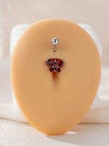 1 peça elegante e sexy com design de arco e borboleta de zircônia cúbica e piercing no umbigo, adequado para festas femininas, festivais de música e joias corporais