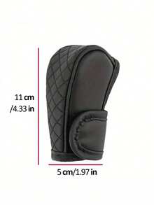 1 件黑色 PU 皮革换档旋钮盖，改进的自动变速箱变速杆防尘罩，多色旋钮套，吸汗防滑换档杆盖 - 彩色 - 查看 8