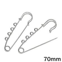10pcs Large Pins Brooch Blank Base With 1/2/3/4/5 Loops Rings For DIY Jewelry Clothes Craft Making Supplies Accessories