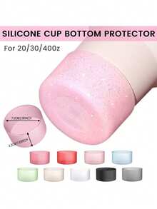 1 件硅胶杯套，防刮和凹陷冰杯保护套，适用于 40 盎司、30 盎司和 20 盎司杯旅行杯，兼容杯配件的杯套，运动和户外活动保护套 - 彩色 - 查看 7