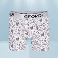 Set de 6pack de Boxers Copa Medios Colombianos Estampados divertidos, Paquete de 6 Boxers de Algodón de lujo Peinado Colombiano para hombres de alta calidad, excelente soporte de la copa suspensoria, 6 unidades de boxers Largos para hombres , Ropa Interior para hombres comoda y versátil - Multicolor - Ver 5