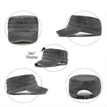 1Pc Unisex Casual Vintage Flat Cap For Everyday Adventure – Versatile Cadet Style Baseball Hat,Summer,Beach - Flat Cap - View 6