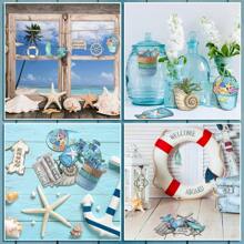 12 pièces/24 pièces/36 pièces/48 pièces Ornements en bois d'été, décorations d'arbres de plage océanique, tranches de bois de style côtier et nautique avec coquillages et poissons, décorations suspendues d'été, décoration d'intérieur d'été, petites décorations d'arbre de fête; inclut tortues, étoiles de mer, hippocampes et plus, ensemble complet, couleurs vibrantes, motifs vifs, un bel ensemble décoratif; peut être accroché aux murs, aux portes d'entrée, aux fenêtres, aux cheminées, etc.; convient également pour les fêtes de plage, peut créer une belle scène dans votre maison!