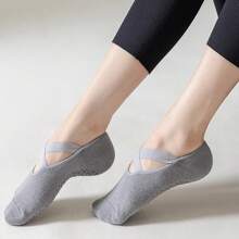 5 pares de calcetines de yoga para mujer, calcetines deportivos de danza antideslizantes de silicona, calcetines de fitness para Pilates de interior