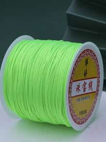 0.8mm Solid Color Acrylic Beading String, Suitable For DIY Bracelets And Necklaces - Non-Elastic Jewelry Making Supplies, 72 Yards