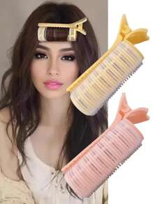 1pc Multi-Color Curling Iron, No Electricity/No Heat Curling Tool, With Self-Adhesive DIY Fluffy Styling Tool, Suitable For All Hairstyles