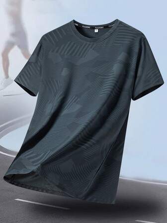 运动户外 T 恤 男士户外服装 春夏服装 运动上衣 短袖 日常休闲 跑步健身 舒适宽松 网球高尔夫 曲棍球 马术