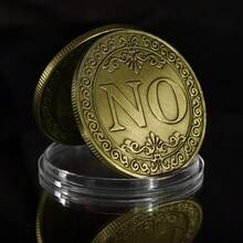 1 件双面是/否决策币、是与否魔法币、收藏品、幸运复古古铜许愿币、财富币、欺骗选择币