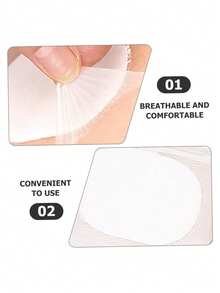 3/5/10Pcs Armpit Sweat Pads, Thin Summer Armpit Sweat Absorbing Stickers, Sweat Absorbent Stickers For Men And Women, Sweat Absorption Pads With Water-Absorbing Pad, Invisible Transparent Sweat Absorbing Sticker, Light And Breathable, Easy To Stick, Body Care For Travel, Sport, Outdoor, Summer, 1Pc - one-size - View 4