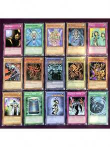 卡牌限量版66张卡牌角色扮演游戏套装，奇幻主题收藏卡，新游戏王，经典三幻神，英文桌游卡牌，高品质纸张材料，派对和聚会的理想选择——最令人上瘾的卡牌游戏，适合成人和青少年的家庭棋盘游戏，趣味游戏，纸牌游戏， - 1PCS - 查看 6