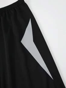 طقم ملابس رياضية لصبي المراهق مكون من 2 قطعة: ملابس علوية تي شيرت بأكمام قصيرة وشورت للركض