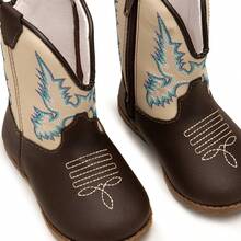 Baby Texan Booties Cheap Soft Comfortable Children's Shoes + 01 Pair Of Cotton Socks Ubuntu Baby Promotion - 薄荷綠 - 查看 5