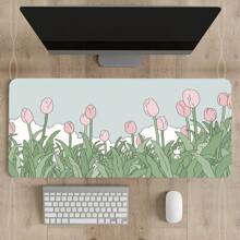 Mouse Pad Large XXL Tulip Long Mouse Pad Printing Animation Landscape Beautiful Cute Mouse Pad  Rubber Mouse Pad Computer Accessories Keyboard Mouse Popular Mat Table Mat Floor Mat Gift To Send Male And Female Friends Game Mouse Pad