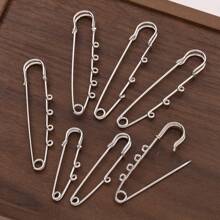 10pcs Large Pins Brooch Blank Base With 1/2/3/4/5 Loops Rings For DIY Jewelry Clothes Craft Making Supplies Accessories