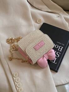 Cute Bow Crossbody Mini Bag, 2025 New Cartoon Shoulder Bag, Casual Outing Accessories Purse For Girls - A - View 9