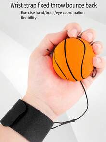 Wrist Bounce Ball With Rope, Elastic Swing Ball Stress Relief Toy - Multicolor - View 6