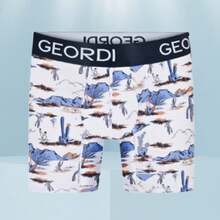 Set de 6pack de Boxers Copa Medios Colombianos Estampados divertidos, Paquete de 6 Boxers de Algodón de lujo Peinado Colombiano para hombres de alta calidad, excelente soporte de la copa suspensoria, 6 unidades de boxers Largos para hombres , Ropa Interior para hombres comoda y versátil - Multicolor - Ver 4