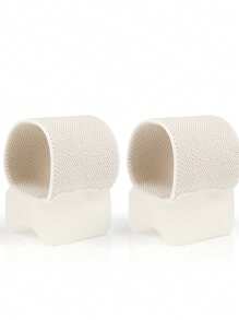 2 piezas de Separador de dedos de silicona, transpirable, suave, antideslizante, color negro, para lavar a mano únicamente, para diversos tipos de calzado