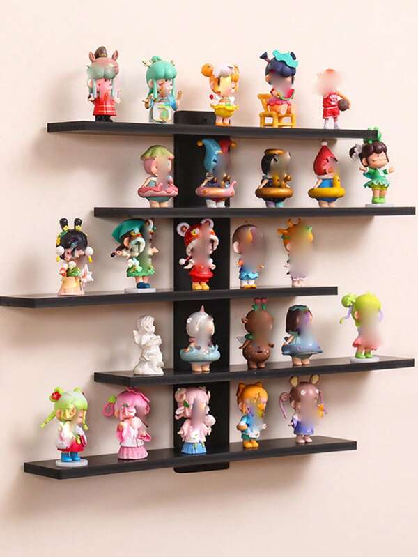 1pc Wall Hanging Shelving Display Rack, Decorative Minimalist Modern Wall Shelf For Home Decor, Bedroom Storage Of Figurines, Blind Boxes