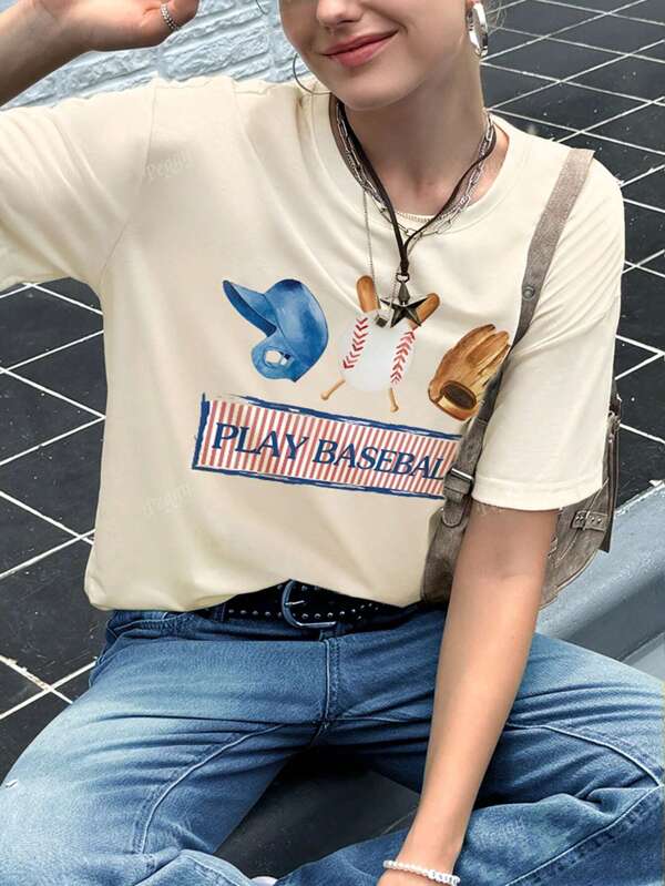 T-shirt de sport pour femme, baseball. Chemise de jour de match de baseball pour femmes, t-shirt de jour de match de baseball, chemise de maman de baseball, t-shirt à thème sportif, cadeau pour les fans de baseball