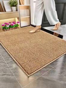 1 Pc Polyester Doormat, Machine Washable, Pineapple Design, Pet-Friendly, Scratcher For Cats, Textured Surface For Grip, Suitable For Entryway, Patio, Modern Decor, Shoe Mat, Welcome Mat, Outdoor Rug, Small Carpet, Dirt-Resistant, Vacuum Cleanable - Multicolor - View 4