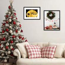 1pc Classic Black Square Photo Frame - Wall And Tabletop Art Display, Home And Office Decor, Wooden Decorative Frame, Horizontal Wood Frame, Suitable For Birthday, Mother's Day, New Year, Christmas, Valentine's Day Gifts