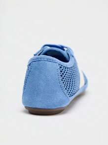 Leichte, atmungsaktive Laufschuhe für Damen, blauer Mesh-Schnürstil, Sommer 2025 neue Kollektion, Große Größen