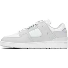 Lacoste White & Gray Court Cage Leather Sneakers - Default - View 3