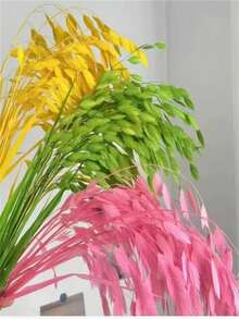 1 Bouquet Of 7 Small Ponytail Plants For Home Decor, Wedding Bouquet Shooting Props, Mother's Day Gift