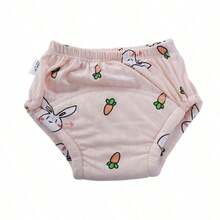 5pcs/Set Newborn Training Pants, Assorted Floral Patterns, Washable Lightweight Summer Potty Training Underwear, Reusable Cloth Diapers, Soft & Breathable, Suitable For Baby Boys And Girls, Essential Baby Item