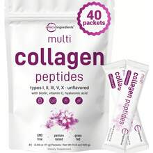 1LB (454g) Multi Collagen Peptides Powder With Blotin, Vitamin C, Hyaluronic Acid. Hydrolyzed For Easy Digestion And Mixing Into Drinks. - 1 cans - 查看 1