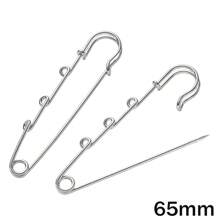 10pcs Large Pins Brooch Blank Base With 1/2/3/4/5 Loops Rings For DIY Jewelry Clothes Craft Making Supplies Accessories