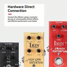 IRIN IRIN AN Series Multi-Color Electric Guitar Single-Block Effect Pedal, Aluminum Alloy Portable, Suitable For Adult Performance (Includes Various Sound Effects)