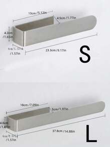 1pc Punch-Free Bathroom Towel Bar, Wall Mounted Towel Rack, Bathroom Hanger For Towels, Rags & Bath Towels, Strong Self-Adhesive, Glue Installation, Bathroom Storage Rack, Bathroom Accessories, Room Decor