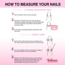Handmade Y2K Short Duck Press On Nails, Pink, Blue Base, Floral, Rhinestone Accents, Cute Outings Summer Easter - 寶藍色 - 查看 6