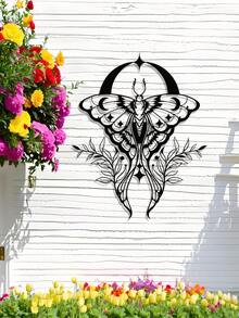 1件迷人的蜜蜂蝴蝶和花朵金属墙饰，客厅家居装饰 - 金属壁挂艺术雕塑，适用于客厅、花园装饰、卧室装饰、房间装饰或户外空间！生日、乔迁、万圣节、感恩节、圣诞节等节日装饰，是送给亲朋好友的装饰礼物 - 彩色 - 查看 8