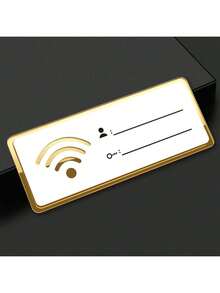 Acrylic WiFi Indicator Sign Wholesale, Acrylic Network Coverage Free WiFi Password Wall Sticker, Acrylic Prompt Sign Board Room Decor Bedroom Decor Home Decor Wall Decor - Multicolor - View 1