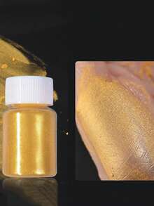 Dofuny 6瓶装金色珠光云母粉套装 - 矿物颜料，适用于DIY环氧树脂、肥皂制作、蜡烛染色和珠宝工艺用品 - 彩色 - 查看 5