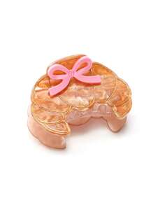 INS Style Creative Food Crab Clip, Korean Smile Bread/Crescent Hair Claw Small Acrylic Hair Clip, Summer Hair Clips Hair Jaw Clip Hair Clamps Hair Clutch Hair Catcher Clip