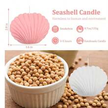 Macaron Colored Shell Scented Candle, Ins Style Home Decor, Shooting Prop, Customized Gift