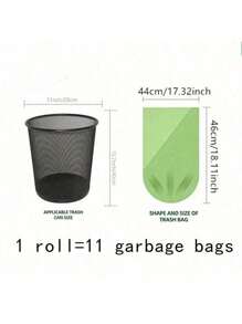 15/75/150/225/300 Pieces (Random Color) Bag 4 Gallon Bathroom Small Garbage Bag Disposable Garbage Bag Bulk Kitchen Storage Small Garbage Bag Bathroom Kitchen Office Restaurant Cleaning Plastic Bag