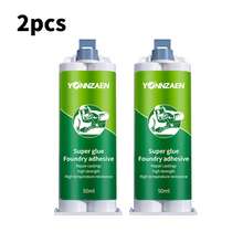 1/2pc 铸铁凝胶耐高温焊接胶，高强度金属粘合胶，适用于水箱、散热器、塑料管道泄漏修复，防水，多功能 AB 胶 - 綠色 - 查看 11