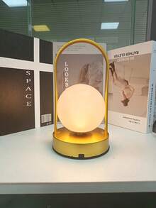 1 件无绳充电灯，触摸控制，3 色可调光，创意夜灯适用于卧室、客厅、办公室、餐厅、书房，豪华高端，也适合露营和户外用作灯笼