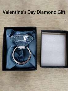 Crystal Diamond Ring Proposal Crystal Diamond Ring Creative Proposal Prop Decoration Item Qixi Festival Valentine's Day Gift - Birthday Gift - Easter Gift - Beauty Gift - Gift - Toy - Easter - Multicolor - View 8