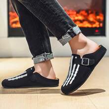 Summer Men's Shoes To Wear A Heel - Free Beach Sandals With Half - Toed Toe Slippers - 黑色 - 查看 5