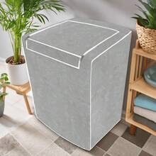 Capa Maquina de Lavar com Ziper Electrolux Brastemp Consul Colormaq Impermeavel Korino - Cinza - Visão 3