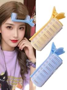 1pc Multi-Color Curling Iron, No Electricity/No Heat Curling Tool, With Self-Adhesive DIY Fluffy Styling Tool, Suitable For All Hairstyles